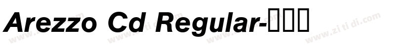 Arezzo Cd Regular字体转换